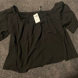 Black Off-the-Shoulder Top